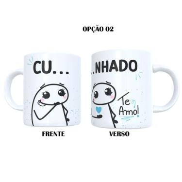 Imagem de Caneca 325ml Flork Cunhado Cunhada Comadre - LARANJA E MIMOS