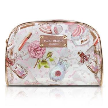 Imagem de Necessaire Feminino Retangular Doce Encanto Jacki Design Dourado