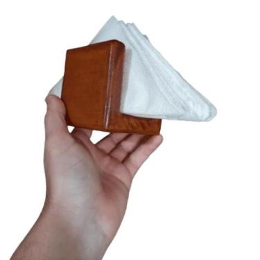 Imagem de Porta Guardanapo Suporte Papel em Madeira Para Mesa e Balcão - B.B.B