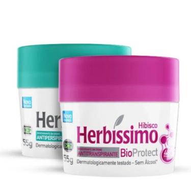 Imagem de Kit 2 Desodorante Hibisco e Neutro Herbíssimo 55G - Dana - Dana Cosmét