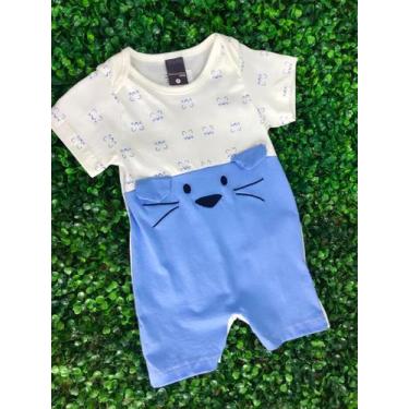 Imagem de Macacão Curto Infantil Masculino Estampa Variados - MASSARA BABY , P, 