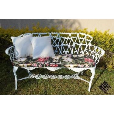 Imagem de Banco Namoradeira Viena 3 Lugares Alumínio Fundido Jardim Varanda Pisc