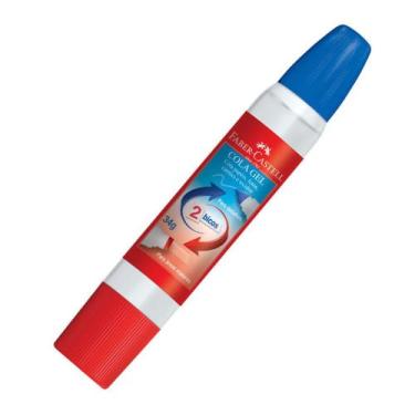 Imagem de Cola Gel Faber Castell 34g Bastão C/02 Bicos P/ Papel Tecido - Faber-C