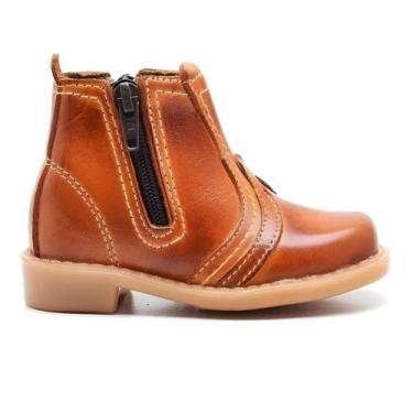 Imagem de Botina Infantil Country Couro Legítimo Conforto Festa Junina - F1000, 