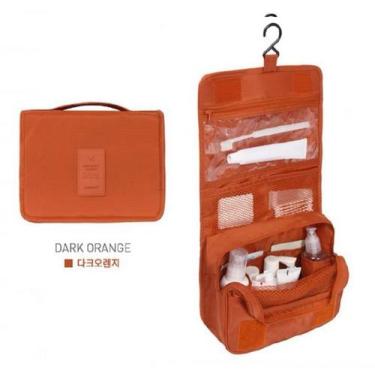 Imagem de Necessaire Com Gancho Cabide Divisória Multiuso Viagem Lisa - LIU, Goi