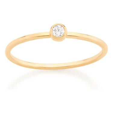 Imagem de Anel Infantil Solitário , Composto Por 1 Zi 512808 - Rommanel, Branco,