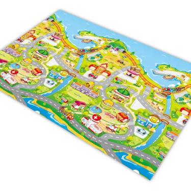 Imagem de Pista para Carrinho Hotwheels Cidade Village City 1,8x1,2m - PlimShop