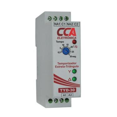 Imagem de Temporizador Analógico Modelo Estrela / Triângulo com Ajuste 0~30 Segu