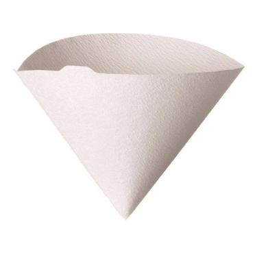 Imagem de Filtro Branco para Hario V60 Tamanho 01 com 100 Unidades