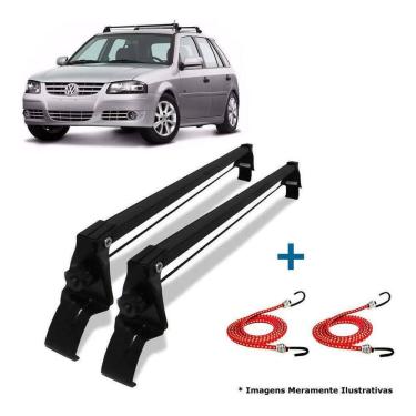 Imagem de Rack Teto Bagageiro + 2 Elasticos Gol 4 Portas Bola G2 G3 G4