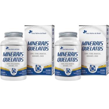 Imagem de 2x Minerais Quelatos - Cobre + Ferro + Magnésio + Manganês e Zinco 60 
