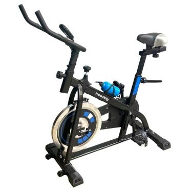 Imagem de Bicicleta Ergométrica Spinning até 120kg com Inércia 8 kg Azul IWBES8AZ importway