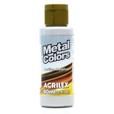 Imagem de Tinta Acrilica Metal Colors Acrilex 60ml, 533 - PRATA