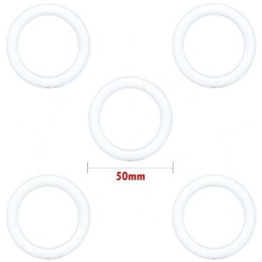 Imagem de Argola de Plástico Círculo 50mm - 5 unidades
