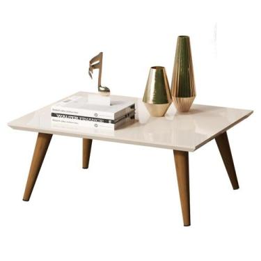 Imagem de Mesa De Centro Retangular Sala Mdf Pé Palito Decorativa - DWR Dreison,