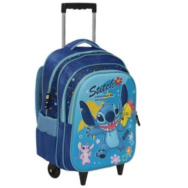 Imagem de Mochila Infantil Stitch Carrinho Estampa Alto Relevo - Plike