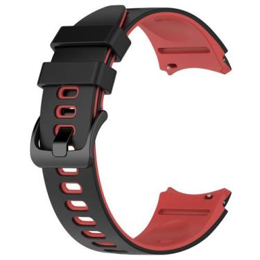 Imagem de Pulseira Silicone para Galaxy Watch 4 Watch 5 Watch 6 - Poolsy, Preta 