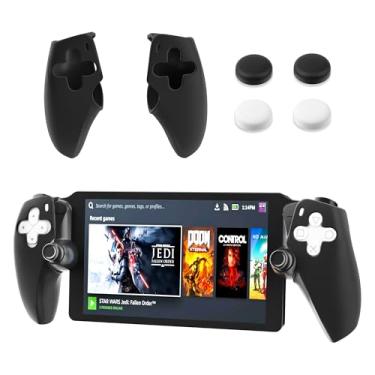 Imagem de FANPL Silicone Case for PlayStation Portal Left & Right Controller Grips, Soft Protective Cover for PS Portal Skin with 4 Thumb Grips (Black)