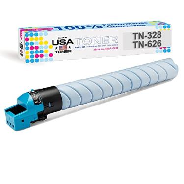 Imagem de MADE IN USA TONER Substituição compatível para uso em Konica Minolta bizhub C250i, C300i, C360i, TN328C (ciano)