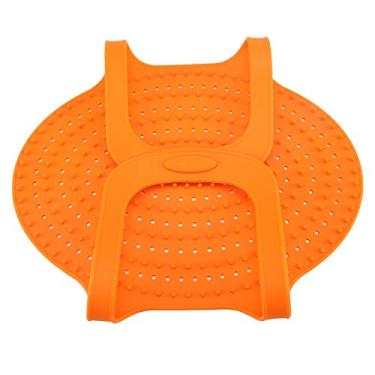 Imagem de Levantador de peru resistente ao calor de silicone de grau alimentício, tapete de cozinha antiaderente para aves, seguro de usar, resistente ao calor, fácil de limpar, para assar e churrasco, vermelho