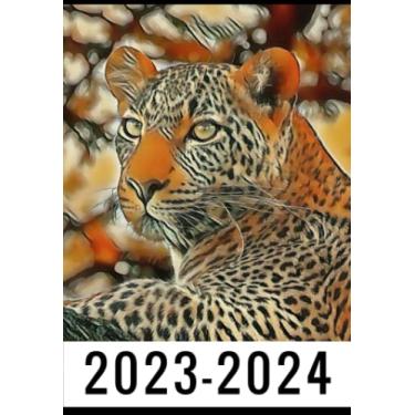 Imagem de 2-Year 2023-2024 Pocket Planner Leopard: Monthly Calendar & Agenda Organizer, Monthly Appointment Book, Jan 2023 Dec 2024 Personal Time Management, ... your next 2 years, Gifts For Leopard lovers.
