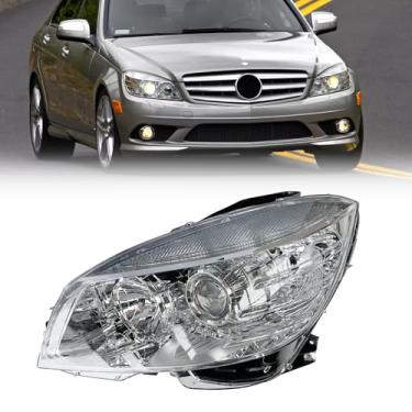 Imagem de MATMACRO Conjunto de faróis para Mercedes Benz W204 C Class Farol C300 C230 C350 2008 2009 2010 2011 (lado esquerdo do motorista)