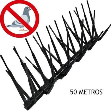 Imagem de Kit 150 Espículas Anti Pombo Espanta Aves Gato 25M - Plasmoncayo
