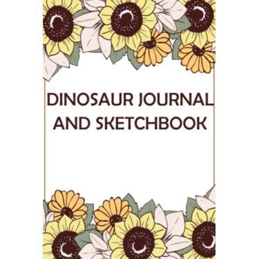 Imagem de Dinosaur Journal And Sketchbook: Dotted Midline and Picture Space, Book,for Journal,Doodling,Sketching and Notes. Practice Drawing, Doodle, Paint, ... And Creative Journal | Special Dinosaur