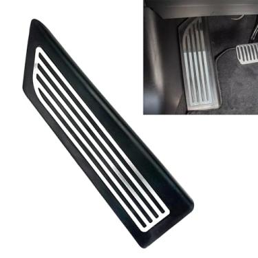 Imagem de FINMOKAL Capa de apoio para os pés em aço inoxidável para apoio para os pés, suporte para pedais, compatível com Tesla Model 3 2017-2023 Model Y 2020-2022