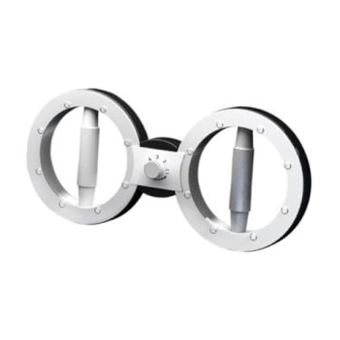 Imagem de simhoa Máquina rotadora para treinamento de força da parte superior do braço, expansor de peito, exercitador de braço para costas, Branco