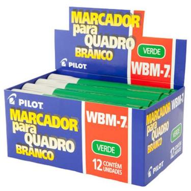 Imagem de Pincel Marcador Para Quadro Branco Wbm-7 Pilot 12 Unidades, Verde