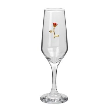 Imagem de META ATACADO, Taça Pomba Gira Rosa Vermelha Champagne Buffet Nadir 186 ml