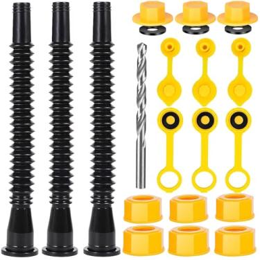 Imagem de Substituição do bico de lata de gás com bocal flexível super longo de 30 cm de gaxetas de tampa de ventilação Broca de tampa de base compatível com Midwest Scepter Gott Blitz estilo mais antigo, jarra