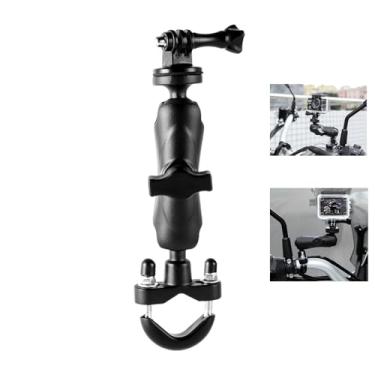 Imagem de Suporte de guidão de 360° para câmera de motocicleta para GoPro Hero 13 12 11 10 9 8 7 6 5 4 3, suporte de metal ajustável para DJI Osmo Action 5 pro/4/3/2 acessórios de câmeras de ação