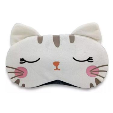 Imagem de Mascara para dormir infantil com gel - Gatinha Branca - Brinquedos e P