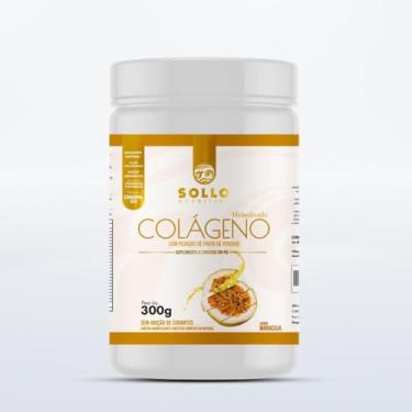 Imagem de Colágeno Hidrolisado 300g *COM FRUTAS DE VERDADE* (Ácido Hialurônico, Vitaminas Minerais, Coenzima Q10) - Sabor Maracujá