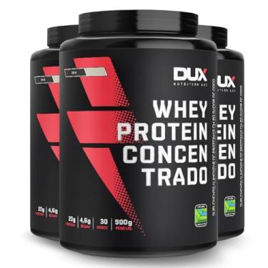 Imagem de Kit 3 Whey Protein Concentrado Dux Coco 900g