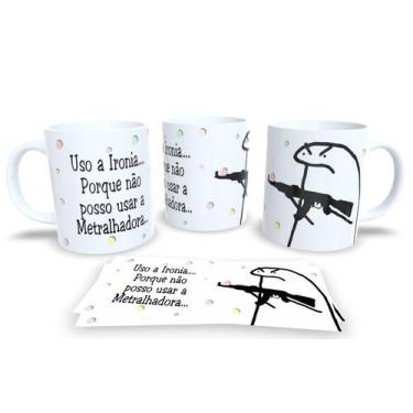 Imagem de Caneca de Porcelana Personalizada Flork Frases Engraçadas, Divertidas 