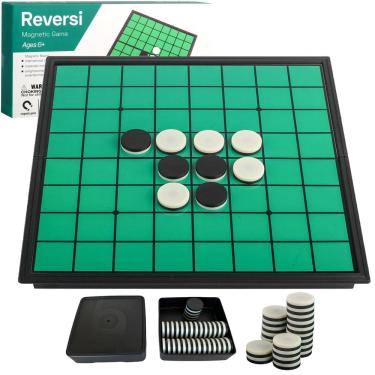 Imagem de Jogo de tabuleiro de viagem Reversi Game Vikutu 9.7 com 2 caixas de armazenamento