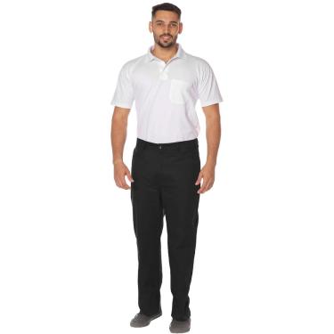 Imagem de Calça Profissional Operacional Brim Cós Meio Elástico