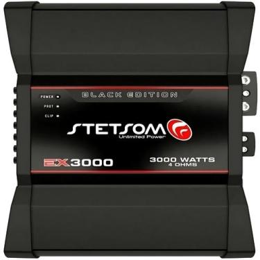 Imagem de Módulo Amplificador Digital Stetsom EX3000 Black 3000 Watts Rms 1 Cana