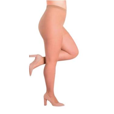 Imagem de Meia Calça Fina Lupo Loba Fio 20 Clássica Plus Size Elastano, Natural,