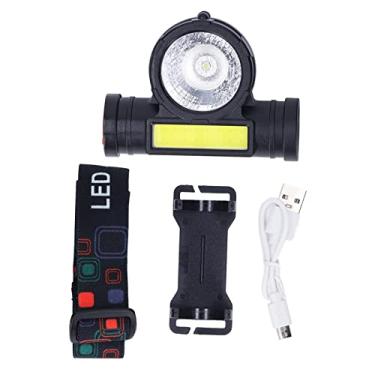 Imagem de Lâmpada LED Dual Light Source COB recarregável Super Bright light USB inteligente carregamento leve portátil de grande capacidade bateria de lítio para exterior Camping Night