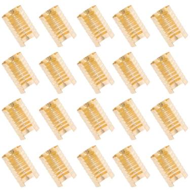 Imagem de SUNNYCLUE 180 peças de grampo extremidades de crimpagem douradas extremidade de cabo de metal ferro dobrável ajustável coluna fixador de couro pontas de corda clipes grampos para cordão borla