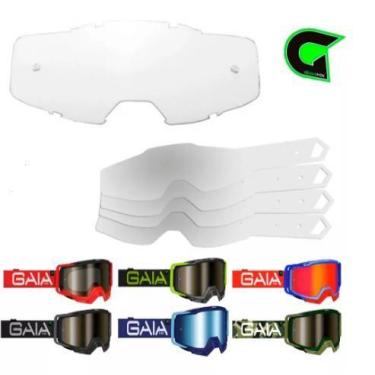 Imagem de Kit Lente Transparente + 10 Tear Off para Óculos Gaia MX Pro - Visão C