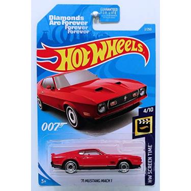 Imagem de Hot Wheels 2019 HW Screen Time James Bond Diamonds Are Forever '71 Mustang Mach 1 2/250, Red