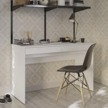 Imagem de Escrivaninha Multiuso 2 Gavetas Lindóia Politorno Branco