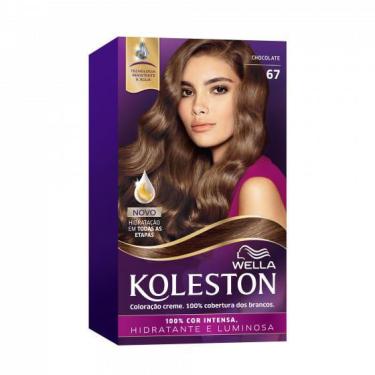 Imagem de Tintura Koleston Wella Coloração Creme 67 Chocolate