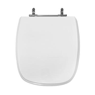 Imagem de Assento Sanitário Poliéster Para Louça Angra/Avant/City/Like (Logasa/Incepa/Celite) Aço (Reb. Oculto) Branco
