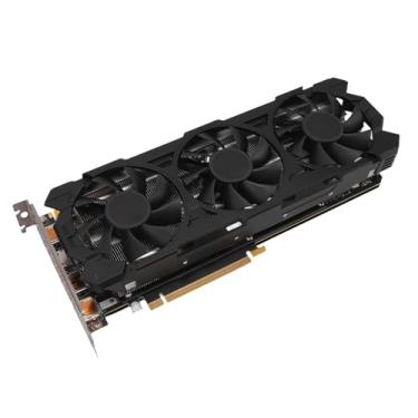 Imagem de Placa Gráfica GeForce GTX1080Ti 11GB, GPU GDDR5X 352 Bit, 3 Ventilador de Refrigeração PCIE 3.0 X16 Desktop Computer Gaming Video Card Com 1 HDMI, 3 Portas DP